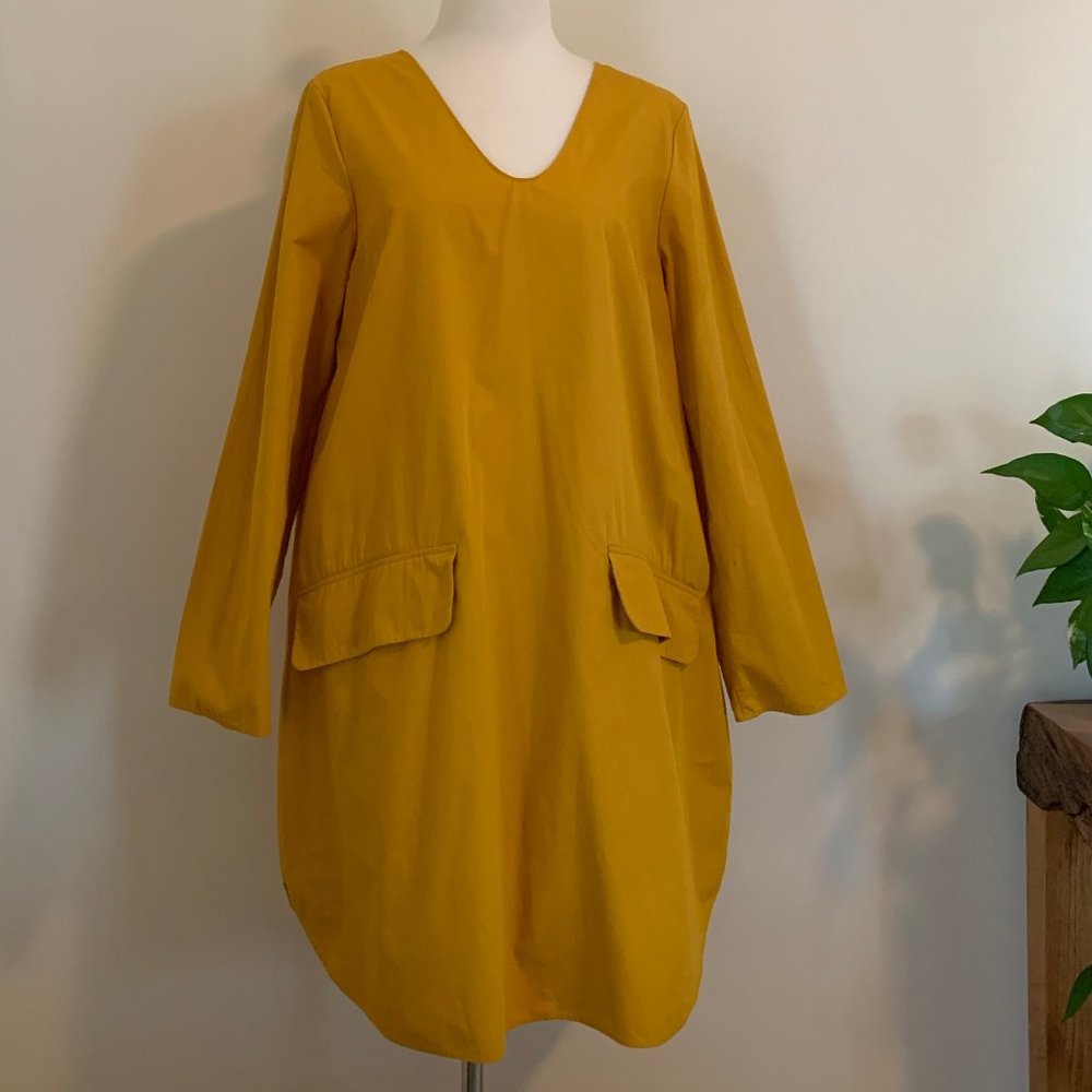 COS gold tunic dress